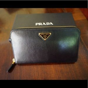 Prada Large Saffiano Wallet